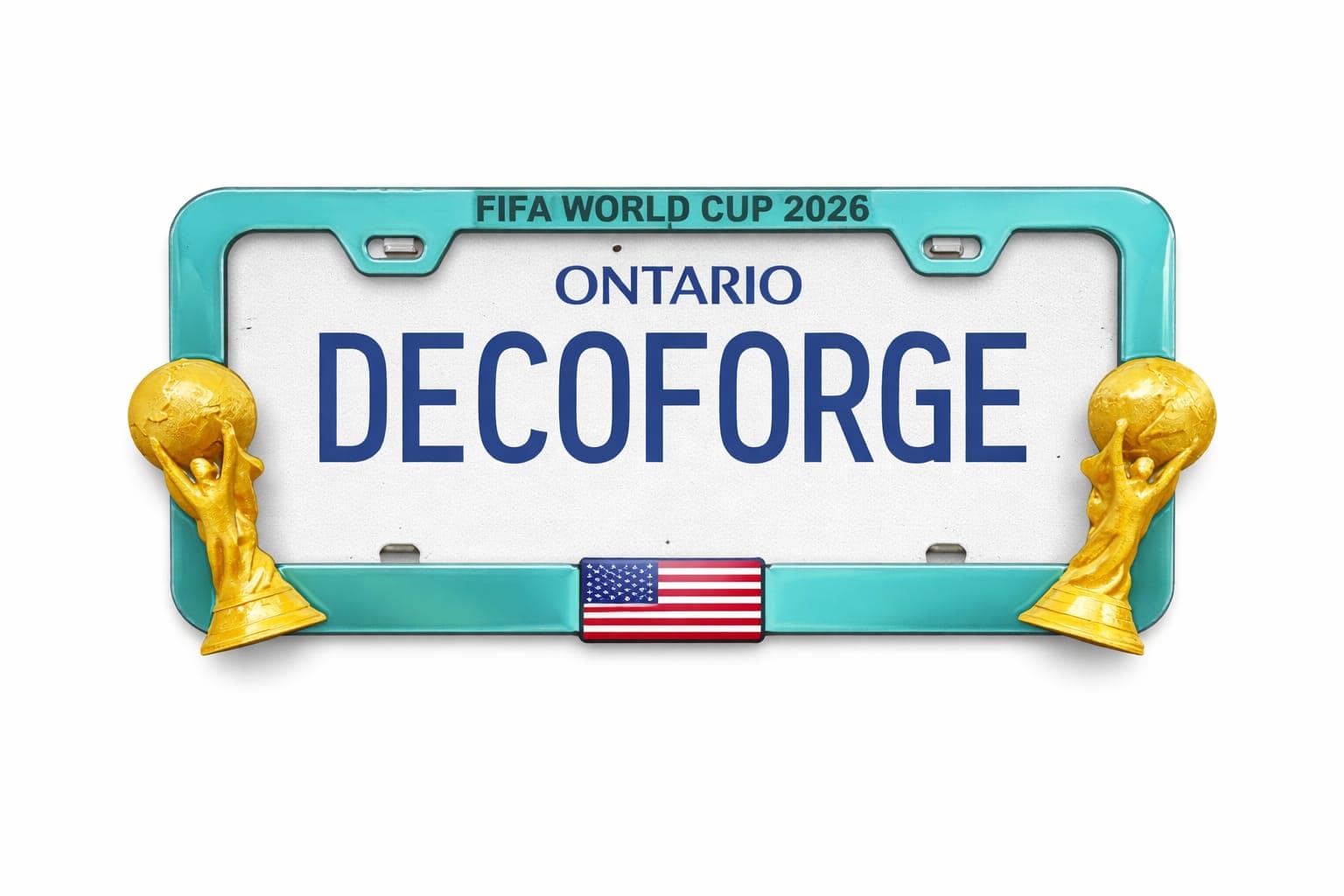 World Cup License Plate Frame handmade epoxy custom license plate frame