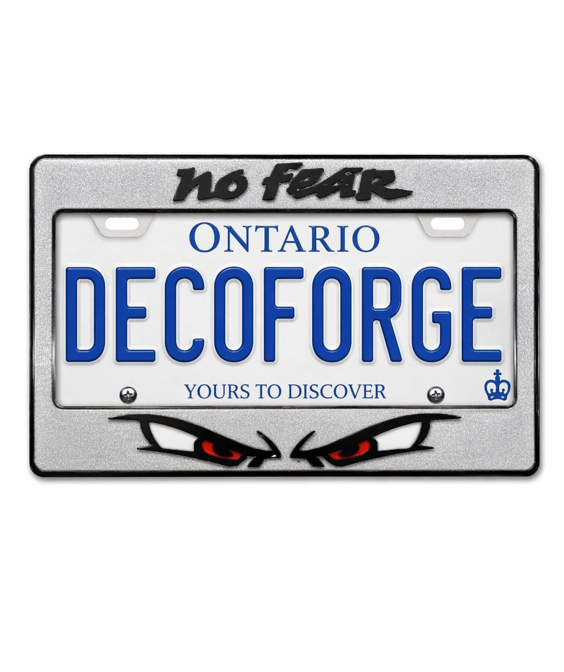 No Fear License Plate Frame handmade epoxy custom license plate frame