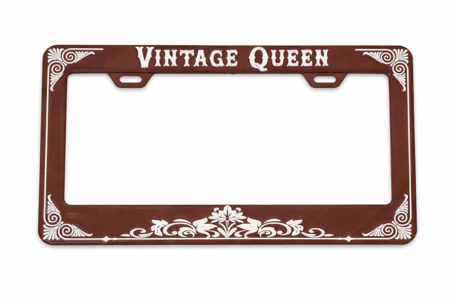 Vintage License Plate Frame handmade epoxy custom license plate frame