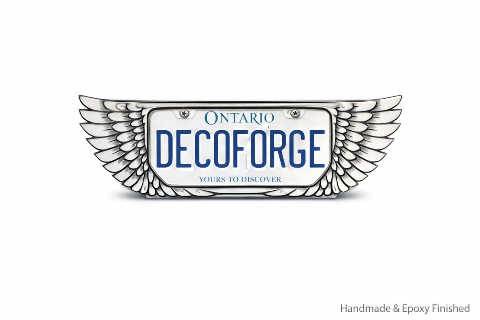 Wing License Plate Frame handmade epoxy custom license plate frame